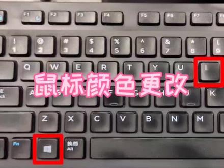 鼠标指针颜色更改#电脑小技巧 #教程