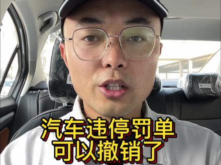 汽车违停罚单可以撤销了#热点 #违停罚单 #每天一个用车知识 #抖音生活观察计划