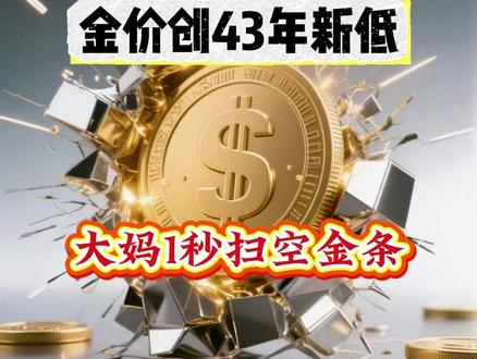 金价创43年新低,大妈1秒扫空金条 金价4500美元关口说破就破。可你猜怎么着?有人早上9点定闹钟抢金条,9:01分收到提示:今日已售罄。当所有人都在恐慌抛售的时候,中国大妈又出手了。 #金融 #财经 #美联储 #黄金 #金矿