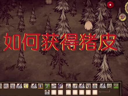#饥荒 如何获得猪皮#经典游戏 #求赞 #饥荒