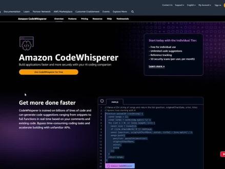 他真的来啦,AI直接用语音即可进行程序编程!!#amazoncodewhisperer #人工智能 #ai编程 #Ai #chatgpt