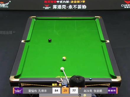 决金最新比赛,张亮组合力克惊雷组合强势晋级四强!#张堃鹏 #赵汝亮 #孔德京 #雷镒玮 #决金