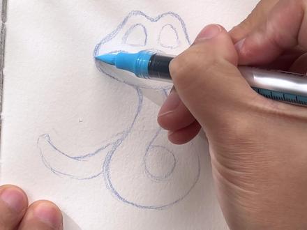 “你好,我是盖瑞,盖瑞•一条蛇~”#盖瑞一条蛇 #疯狂动物城2 #丙烯马克笔绘画 #简笔画 #辉柏嘉丙烯马克笔