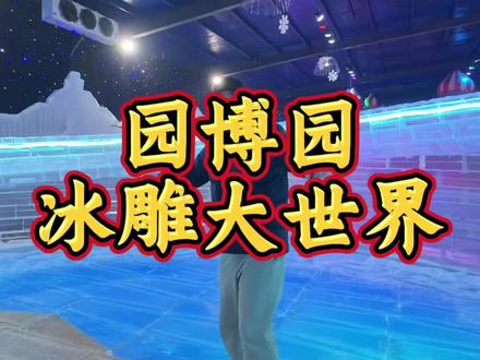 园博园冰雪大世界#跟我打卡网红地标 #园博园冰雪大世界 #冰雪运动 #东营滑雪场