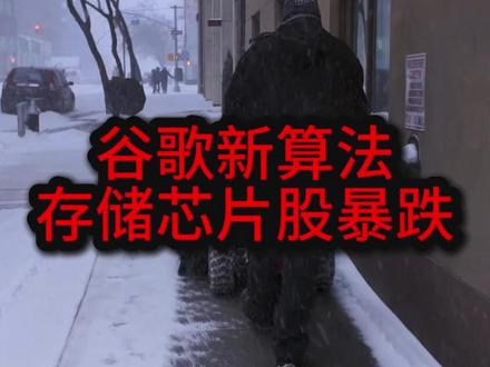 谷歌新算法导致存储芯片股暴跌