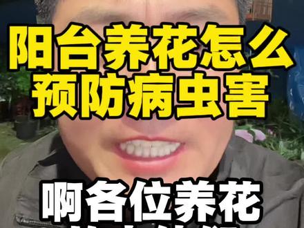 阳台养花怎么预防病虫害#养花小知识 #实用冷知识 #说真话