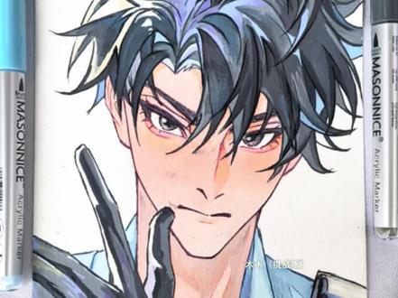 我从未如此爱过任何人,一如我爱你。 绘画工具:梅森尼斯丙烯马克笔
#手绘#严峫 #破云#梅森尼斯丙烯马克笔 #丙烯马克笔手绘