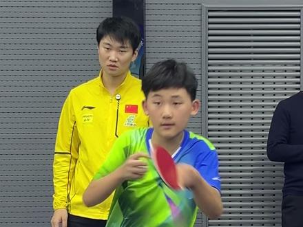 “我想打出个样,让王开叔看看!” #乒乓球 #王开乒乓球