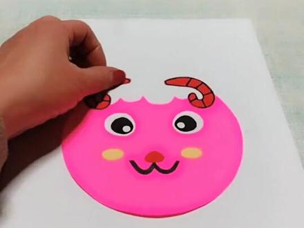 🉑️爱的美羊羊#亲子小手工 @抖音小助手