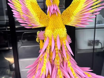 #三角插折纸 #凤凰 制作不易,看完点个👍