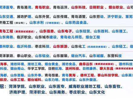 一张图看懂26年专科综评考试方式#山东综合评价