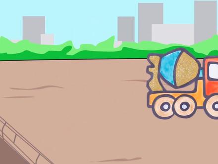 工程车小朋友喜欢吗?来一个搅拌车吧!!#画画 #简笔画 #亲子 #亲子教育 #创意 #简笔画 #画画