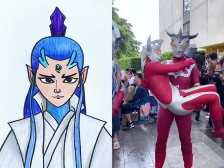 好痛啊#简笔画#奥特曼儿童动画片 #奥特曼3-6岁儿童动画片 #赛罗奥特曼