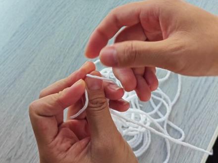 #玩毛线 床铃组装后提手部分的教程