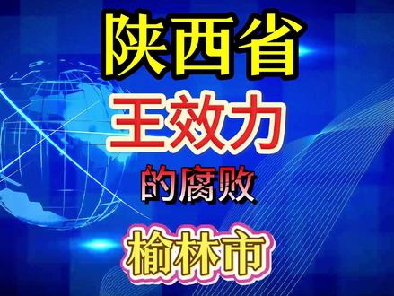 陕西省榆林市人大常委会原党组成员、副主任 王效力 商陕西省榆林市人大常委会原党组成员、副主任王效力 #警示教育#大案纪实#考公 #大案纪实 #真实故事