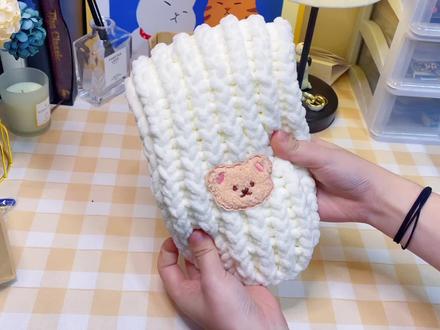 织围巾神器-单元宝的教程来咯,冰条线用这个教程就不会很硬朗了,炒鸡柔软舒服哦~ 姐妹们快冲起来!!!#围巾 #织围巾 #围巾教程