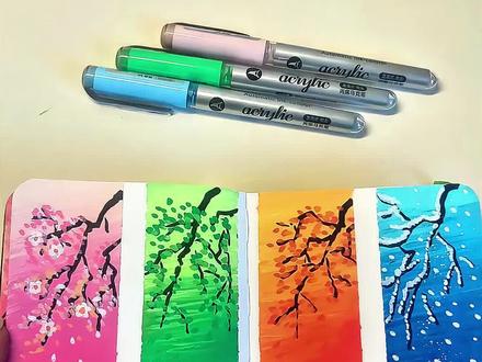 超美的四季树 别人画画靠技术,我画画靠疯狂涂抹!
没想到居然画出了超美的四季树🌳
手残党也能一次成功,太解压啦~ #手残党画画 #马克笔绘画 #零基础学画画#创作者流量扶持计划 #没点艺术细胞刷不到