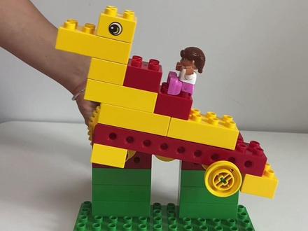 🔥挑战积木的1000种拼搭方式之摇摇马#幼儿乐高搭建教程 #机器人编程 #大颗粒 #机械原理 #动手动脑