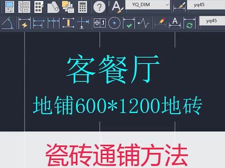 CAD留缝隙填充瓷砖,通铺瓷砖#cad教程 #cad入门教程 #室内设计 #施工图深化 #室内设计培训