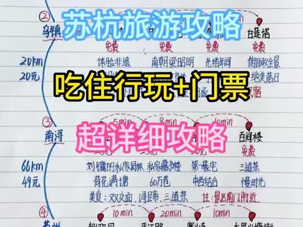 第一次来杭州、乌镇、南浔、苏州超详细攻略(附预算)‼️#杭州旅游攻略 #苏州旅游攻略 #苏杭旅游攻略 #旅行推荐官 #杭州旅游