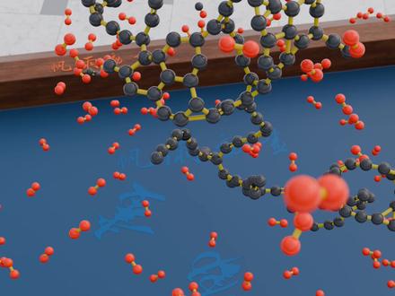 趣味化学:碳氧三元环 #化学 #分子动力学 #科普一下 分子动力学模拟,微观视角展示一个碳氧三元环的生成过程。