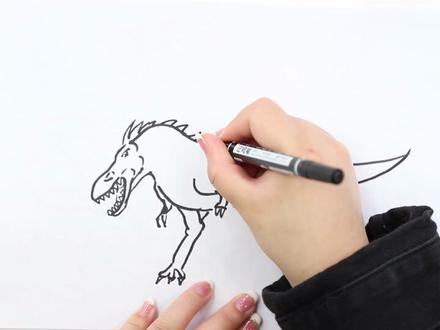 特暴龙怎么画简单又帅气
