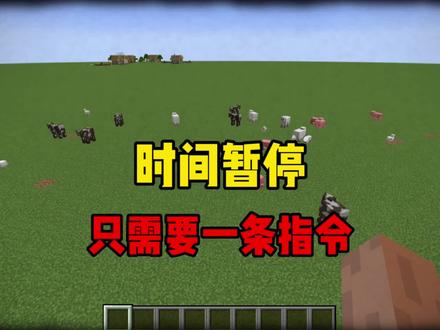 时间停止?只需要一条指令#我的世界 #minecraft