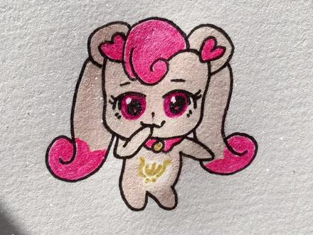 爱心萌可画起来#简笔画 #儿童绘画 #爱心萌可
