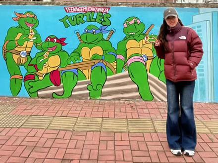 我的童年动漫墙已完成5/11
小时候想当无所不能的忍者神龟
长大后才知道那身龟壳的重量#8090后的童年回忆 #忍者神龟 #墙绘#手绘#回忆杀