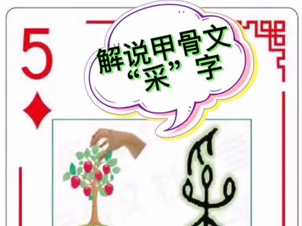 解说甲骨文“采”字!