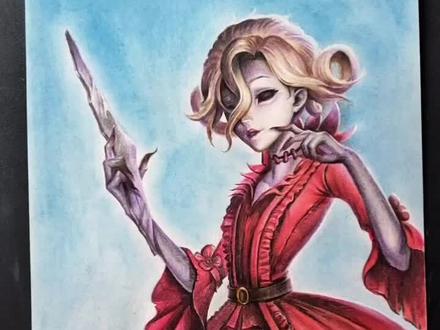 手绘第五人格红夫人完成!#爱画画 #网易第五人格