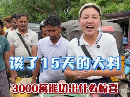 谈了15天的大料,3000萬能切出什么惊喜 #翡翠 #翡翠手镯 #珠宝首饰 #记录真实生活
