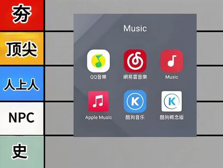 常见的听歌软件锐评!#有趣的知识又增长了
