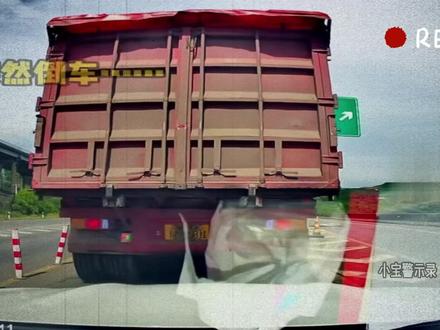 货车高速匝道口突然停车向后倒车,白车向后倒车避险与后方紫车相撞,白车倒车有没有责任还是说货车全责#交通安全 #影视解说 #道路千万条安全第一条 #监控下的一幕 #内容启发搜索