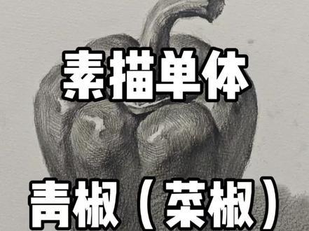 青椒的画法!#素描 #美术生 #美术培训 #画画 #集训