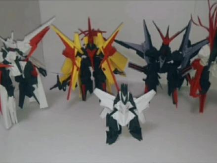 #折纸教程折纸控 折纸组合机甲(下)想学的加个关注呗#高达@DOU+小助手