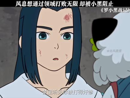 风息想通过领域打败无限 却被小黑阻止#罗小黑战记