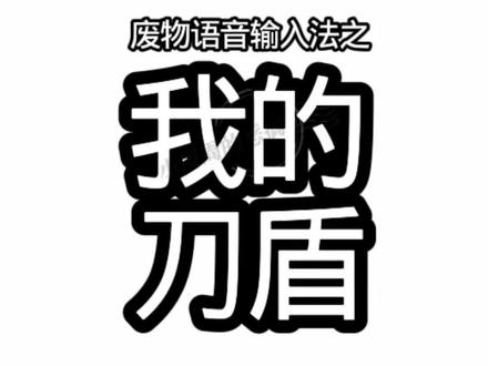 语音输入法被刀盾逮走了#语音输入法 #废物语音输入法 #我的刀盾
