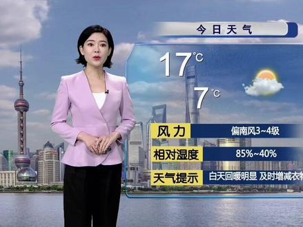 今天立春节气,最高17度,短暂回暖 #立春#升温#上海#主播说天气#出行