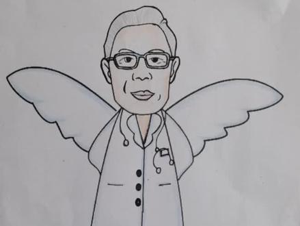 亮彩简笔画,儿童简笔画,向钟南山院士致敬