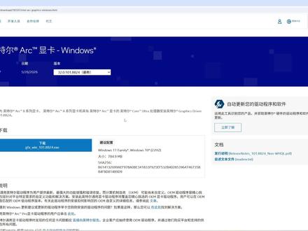 英特尔显卡驱动8824速报,修复大量游戏问题 #英特尔 #显卡驱动