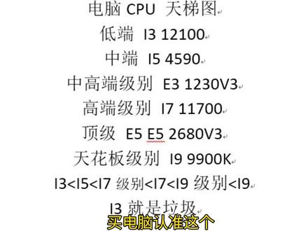 #电脑 #数ཻ码ཻ科ཻ技ཻ
客户心里cpu的天梯图,我帮你们写出来了。