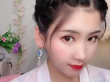 超简单的大唐公主发型教程,一看就会#发型教程 #汉服发型教程