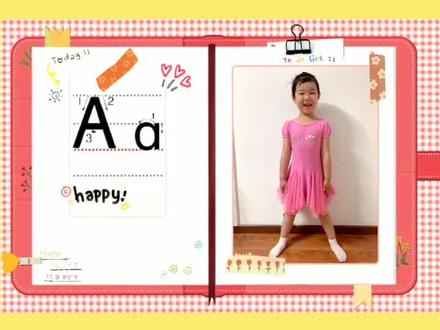 每日一练:字母Aa #萌宝 candy #写字 #儿童英语