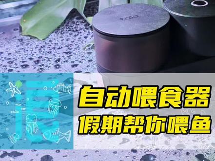 过年假期养鱼的朋友们很需要 整个智能的鱼缸自动喂食器,这款能防止鱼粮受潮,还有很多实用的设计,很方便实用 #鱼缸自动喂食器 #它乐喂食器