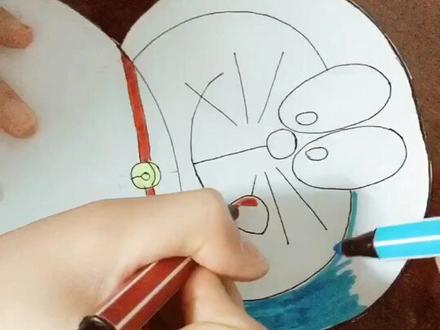 旧纸盒改造【机器猫钟表🕙】~只为博你可爱笑容,我的宝贝