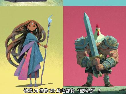 AIGC教程|30秒掌握 AI 角色设计顶级工作流 很多人问我:为什么AI画的角色总感觉“假”? 因为你还在玩抽卡,而高手已经在玩【角色设计工作流】了!
干货都在这了:
阶段一:Midjourney —— 灵感爆发点 MJ的强项是“给可能性”。在这一步,我们不求细节,只求造型(Silhouette)和性格(Vibe)。你要的是那个敢拿重剑的鸡、那个穿西装的猫。
阶段二:Nano Banana (NBP) —— 质感降维打击 这是把“画”变成“人”的关键。NBP能够精准捕捉MJ的草稿,通过重绘算法增强物理纹理(Texture)和光影厚度(Volume)。
痛点解决: 解决了AI常见的塑料感。
核心优势: 极高地保留了角色特征,实现了IP设计最难的“一致性”。
阶段三:场景集成 —— 从角色到世界观 你看视频后期,角色在不同光影下的表现极其自然。这不是运气,而是因为这套流派把角色的深度信息(Depth)处理得非常干净,所以后期合成毫无违和感。
AI时代,设计师的价值正在从“画得好”向“定标准”转移。 技术是平等的,但审美和组合逻辑是有差别的。这套从2D原画到3D高质感角色的闭环,是目前成本最低、效果最顶的方案。
#AIGC #ai绘画 #角色设计 #IP设计 #AI动画