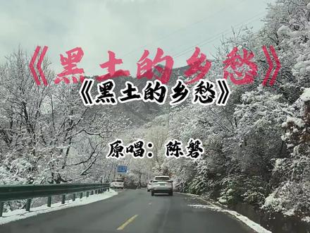 歌曲《黑土地的乡愁》 #歌曲《黑土地的乡愁》 #车上 #实拍 #回家