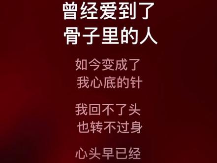 曾经爱到骨子里的人#好听的声音 #音乐治愈 @抖音玩法达人中心