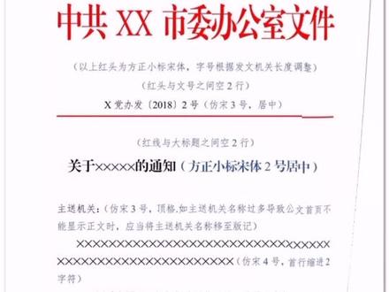 公文标准格式注解#DOU上热门 @DOU+小助手 @抖音小助手